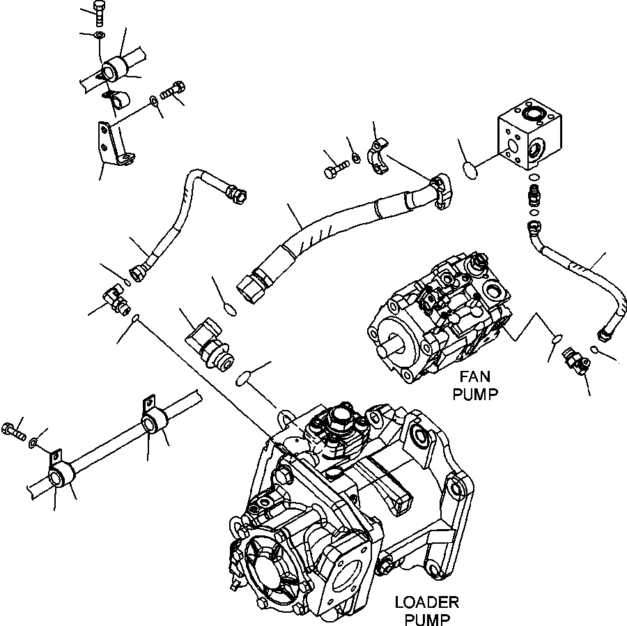 Шланг с торцевым уплотнением 02764-00203 KOMATSU