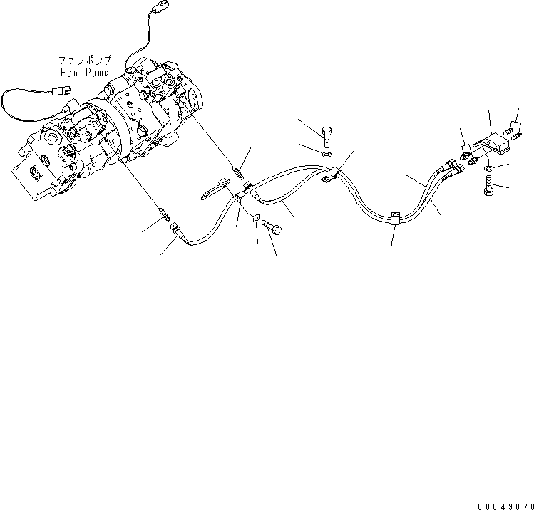 Шланг 195-03-64640 KOMATSU