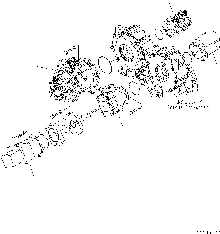 PUMP ASS'Y,COOLING (705-21-38160) KOMATSU