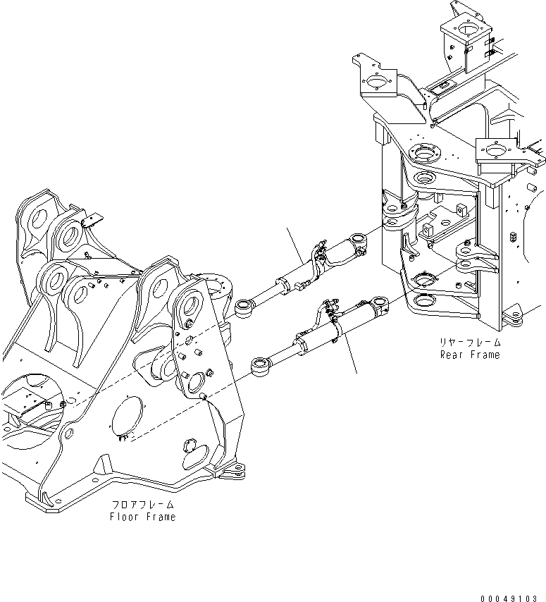 CYLINDER GROUP,R.H. (707-00-XX451) KOMATSU