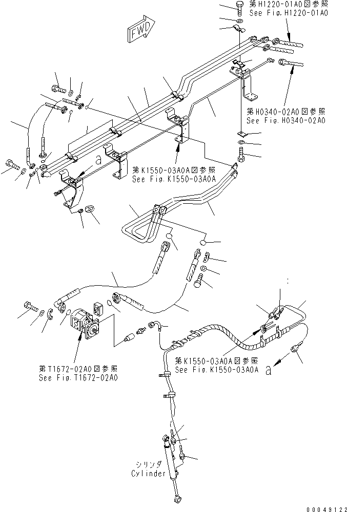 Шланг фланцевого типа 07124-01012 KOMATSU