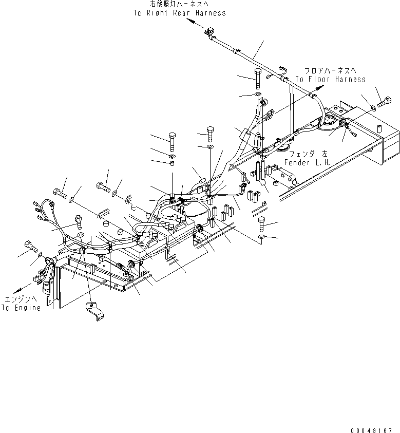 Жгут проводов 195-06-65180 KOMATSU