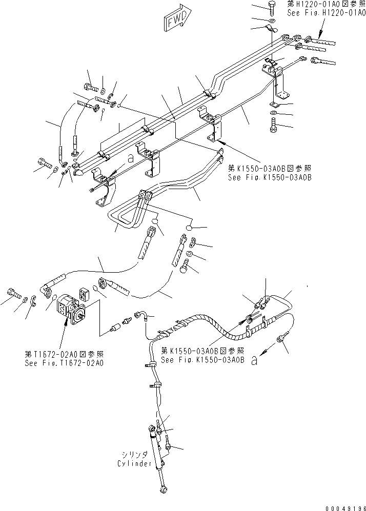 Шланг 07125-010A6 KOMATSU