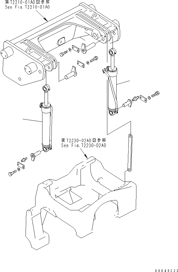 CYLINDER GROUP,FRONT (\8\156-63-X8021) KOMATSU