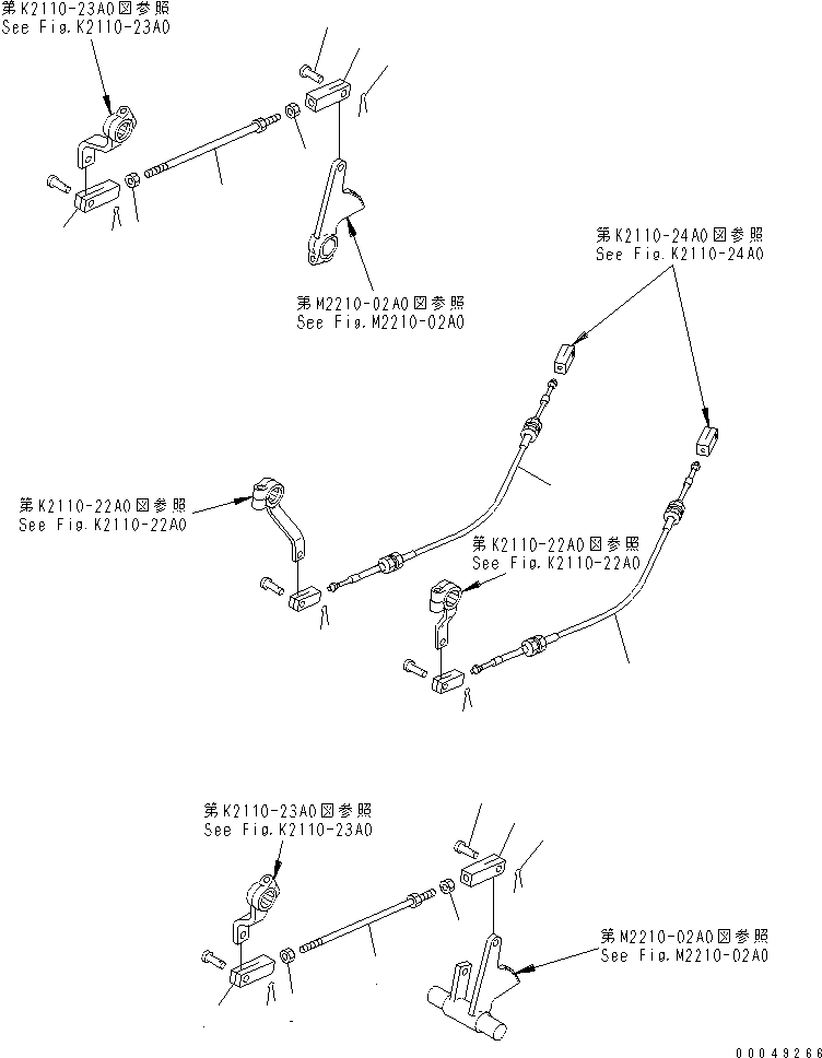 Кабель 156-43-22190 KOMATSU