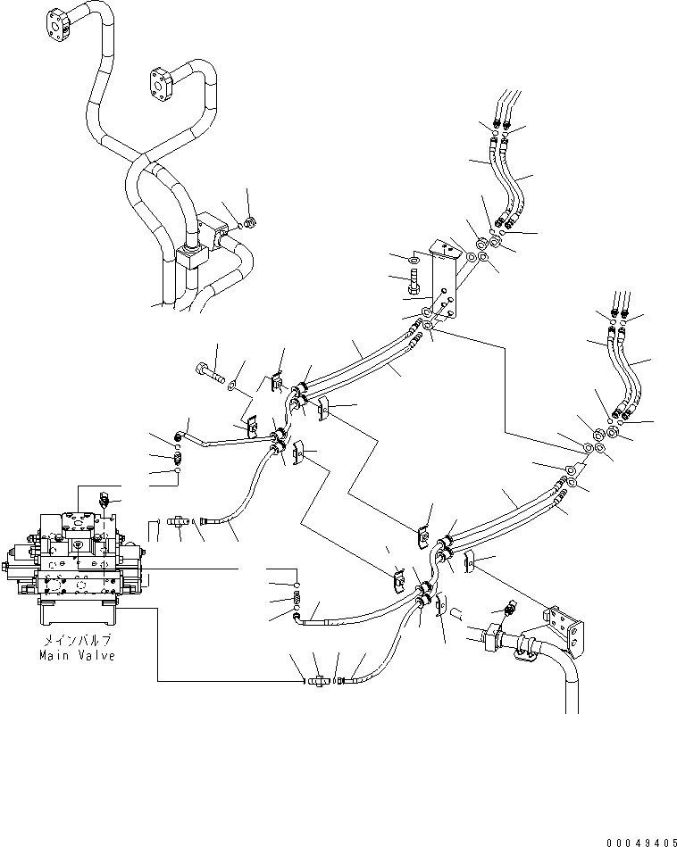Шланг с торцевым уплотнением 02756-003A5 KOMATSU