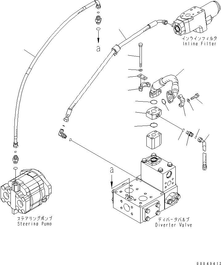 Шланг с торцевым уплотнением 02754-00310 KOMATSU