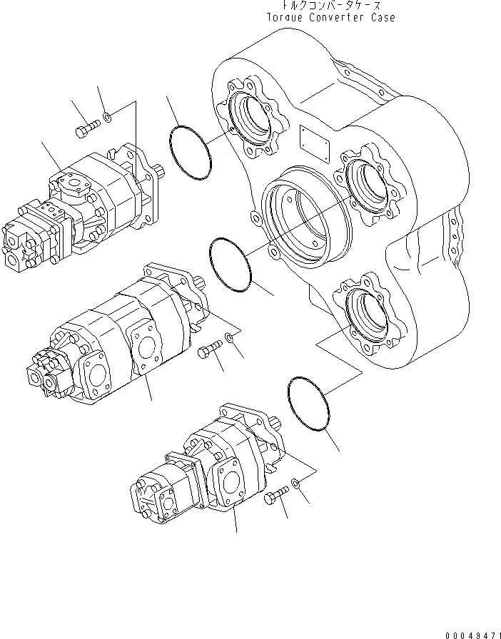 PUMP ASS'Y,RETARDER COOLING PUMP (705-95-05110) KOMATSU