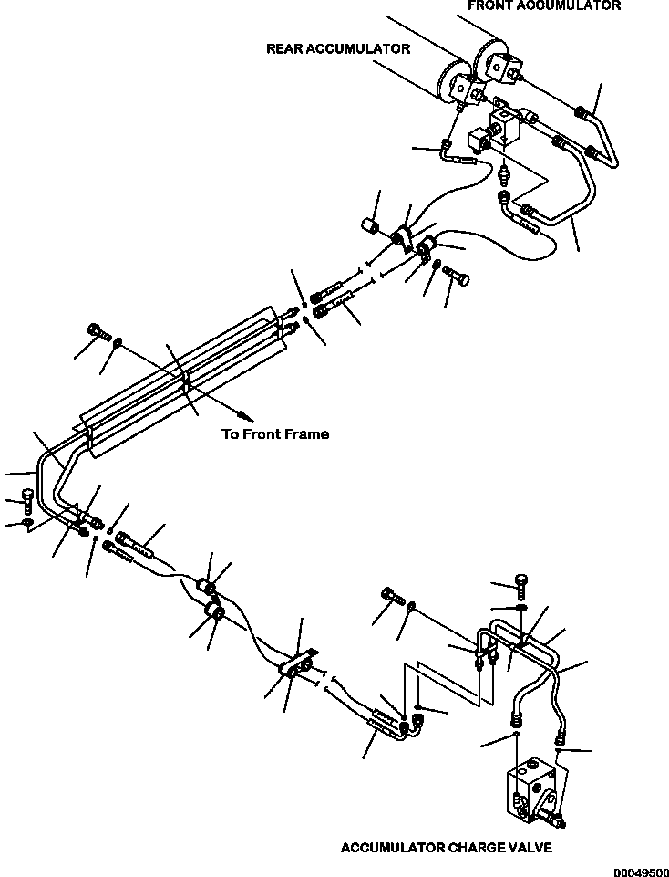 Шланг с торцевым уплотнением 02766-00306 KOMATSU