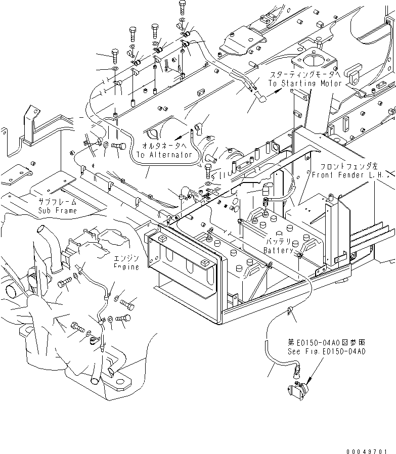 Кабель 56B-06-24550 KOMATSU