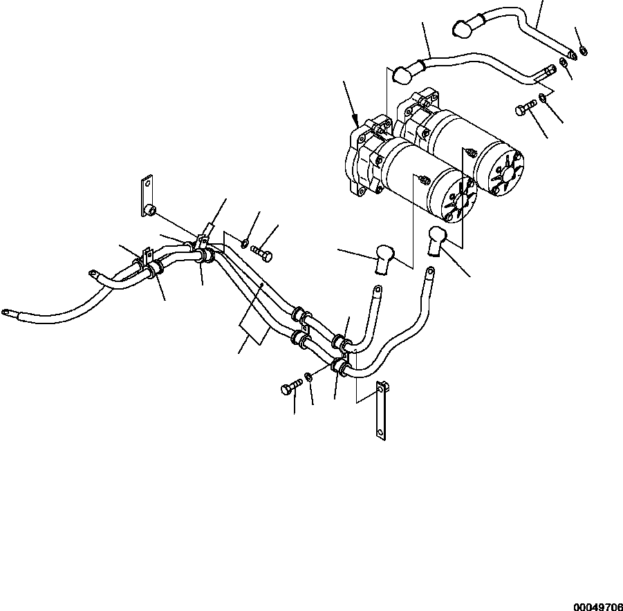 Провод аккумулятора 08028-65150 KOMATSU