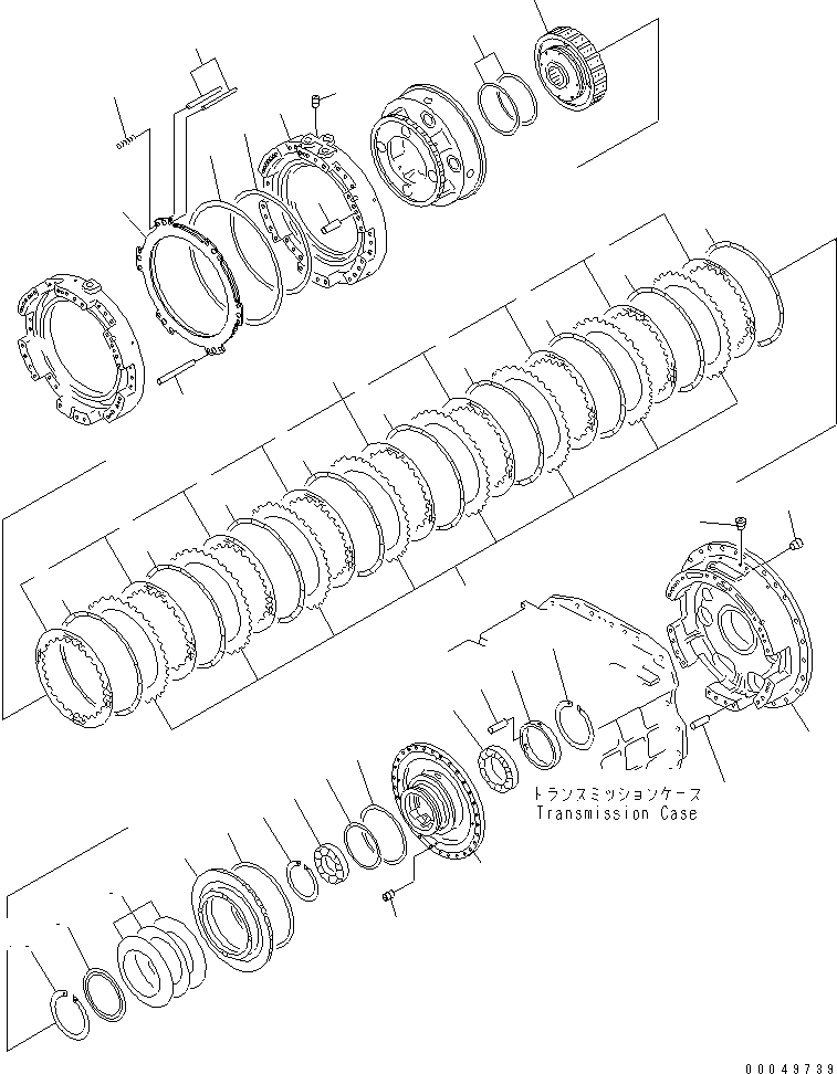 Torque Converter and Transmission Assembly 42C-13-20002 KOMATSU