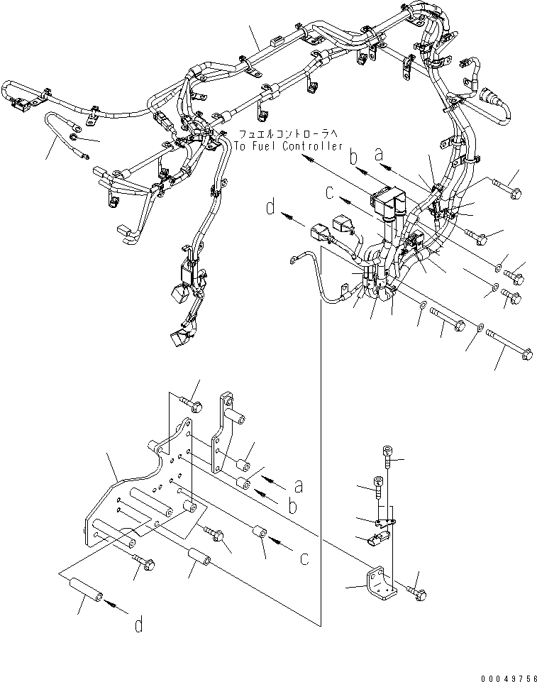 Жгут проводов 6261-81-8591 KOMATSU