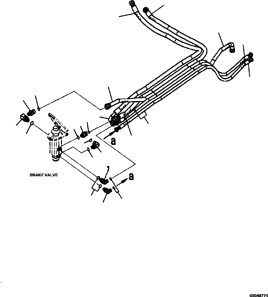 Шланг с торцевым уплотнением 02765-00623 KOMATSU