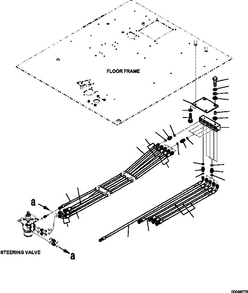 Шланг с торцевым уплотнением 02766-B04A8 KOMATSU