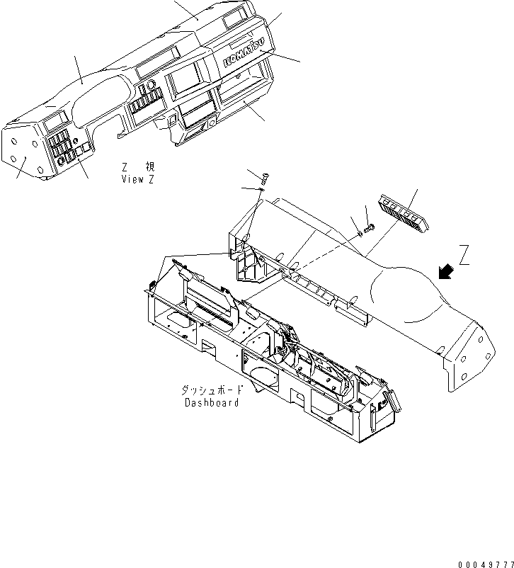 Крышка в сборе 56D-54-25500 KOMATSU
