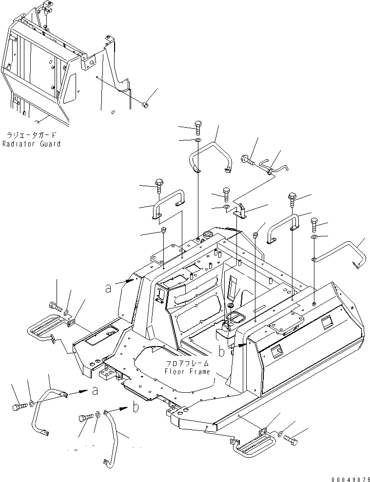 HANDLE,R.H. 134-54-64341 KOMATSU
