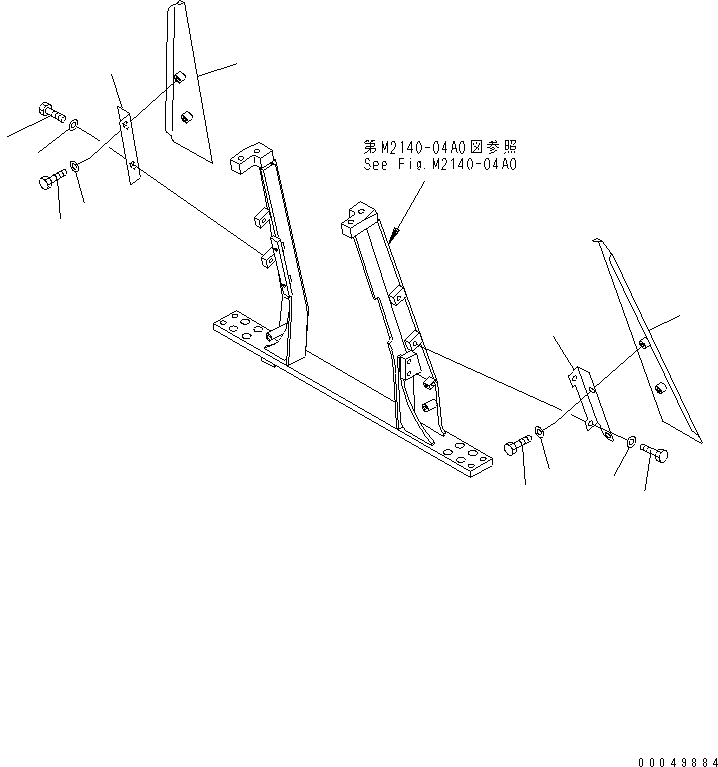 Крышка левая 134-54-62232 KOMATSU