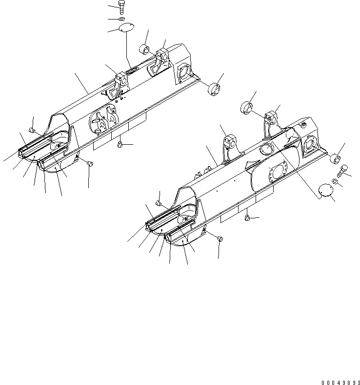 TRACK FRAME,R.H. 134-30-66423 KOMATSU