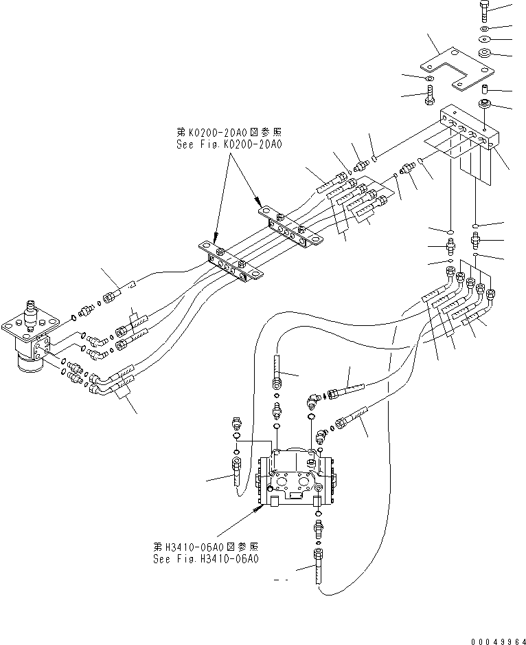 Шланг с торцевым уплотнением 02766-B0407 KOMATSU