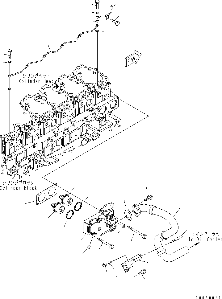 TUBE,BYPASS 566-03-83151 KOMATSU
