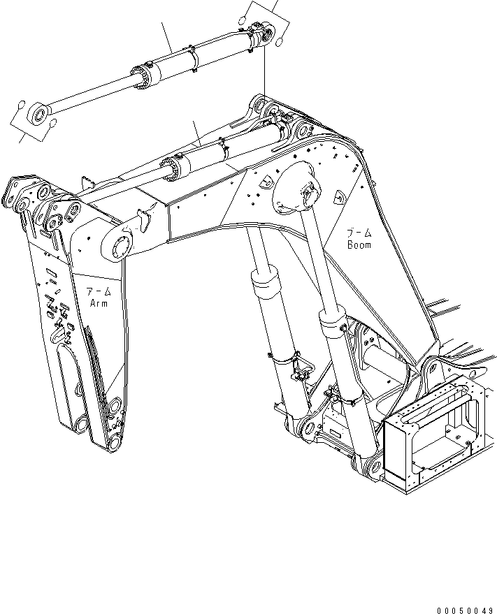 CYLINDER GROUP,L.H. (FINAL COATING) (\8\707-01-XP720) KOMATSU