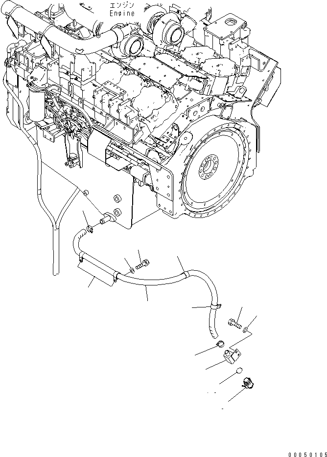 Шланг 07261-22619 KOMATSU