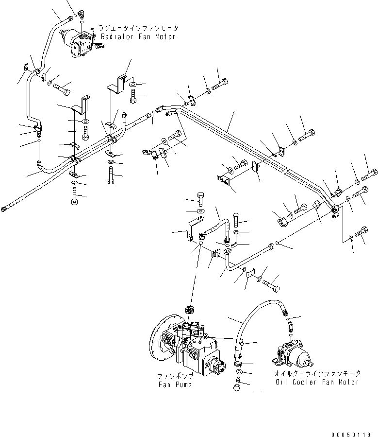 Шланг с торцевым уплотнением 02758-00616 KOMATSU