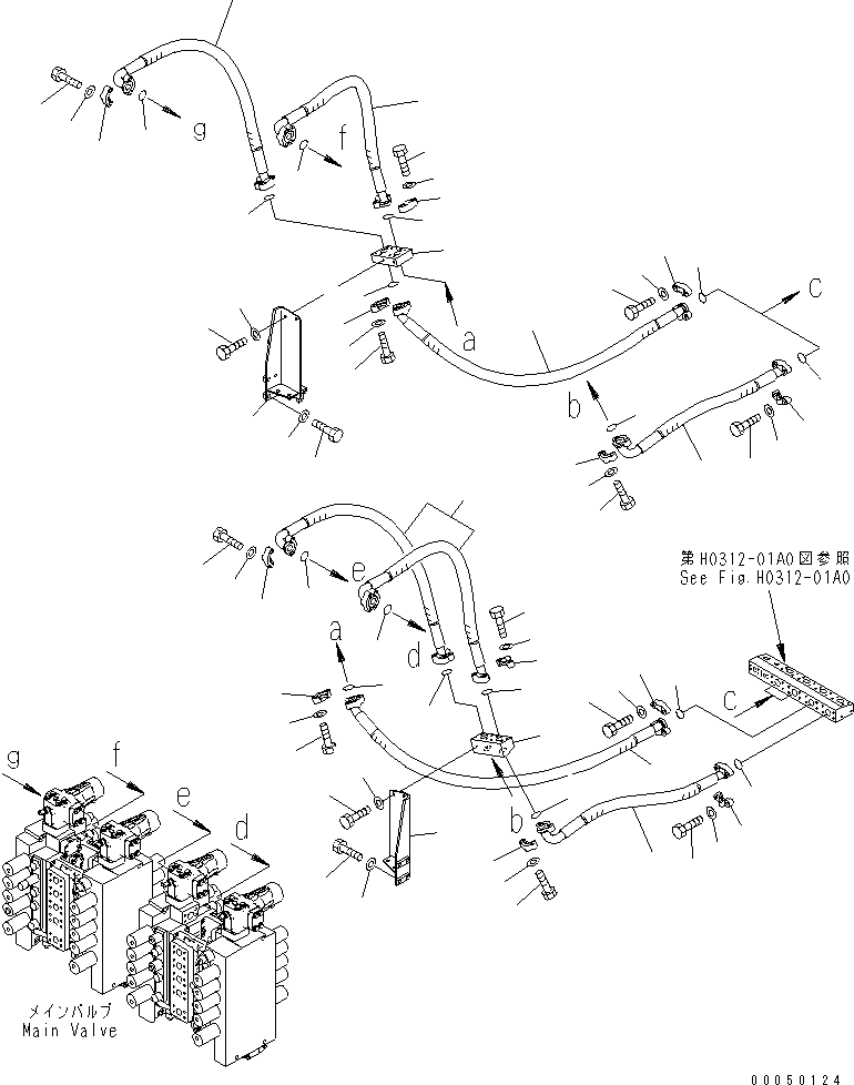 Шланг фланцевого типа 07083-01418 KOMATSU