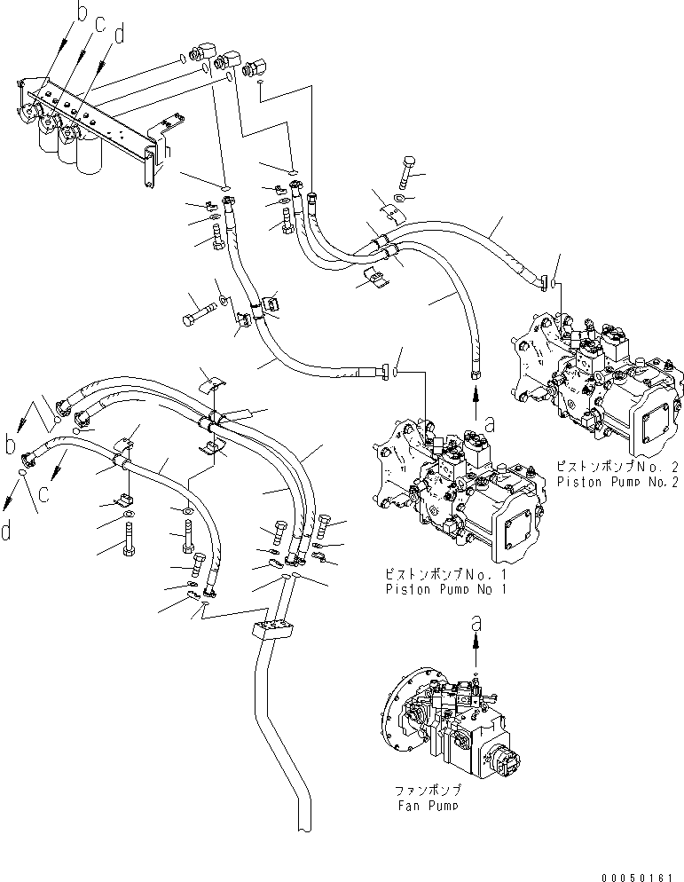 Шланг фланцевого типа 07297-01016 KOMATSU