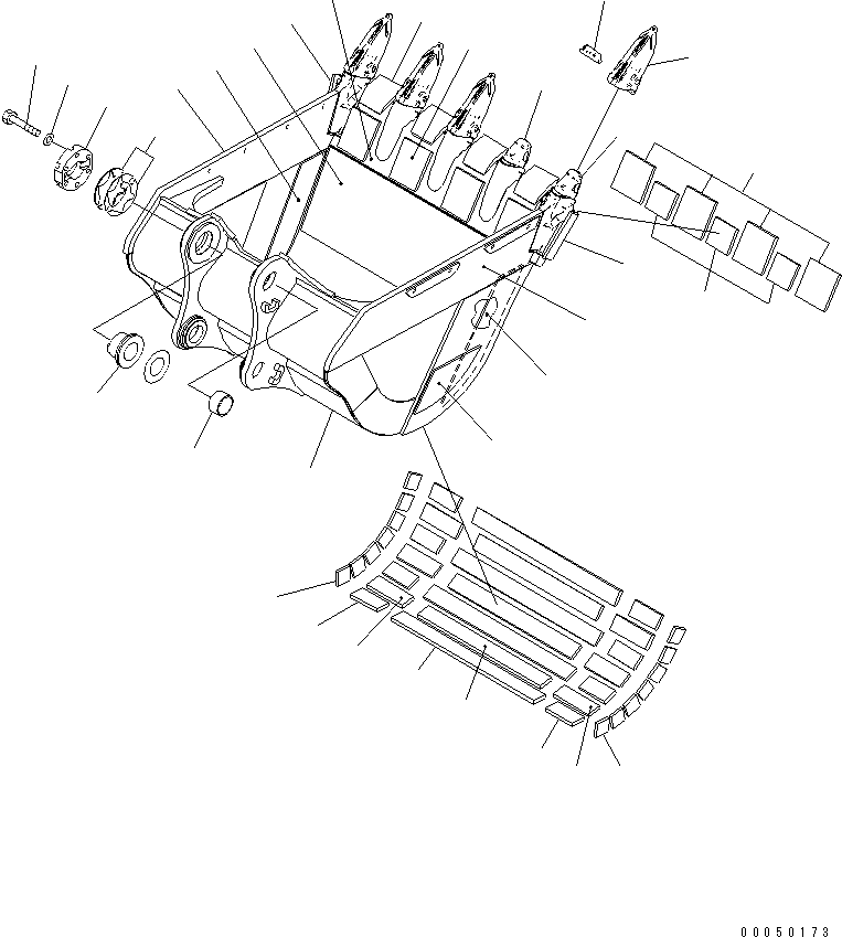 Пластина сварная 21M-939-2580 KOMATSU