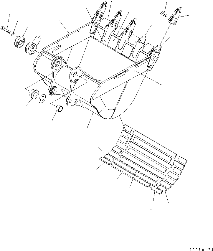 Пластина сварная 21M-939-2610 KOMATSU