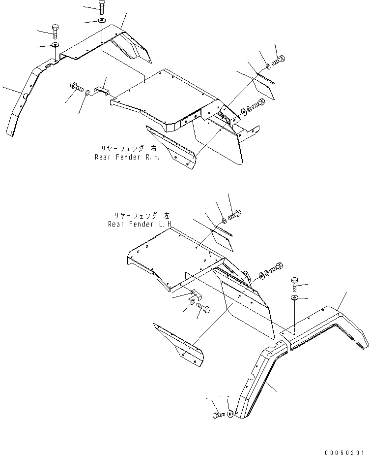 Cover, Front,L.H. 421-54-34432 KOMATSU
