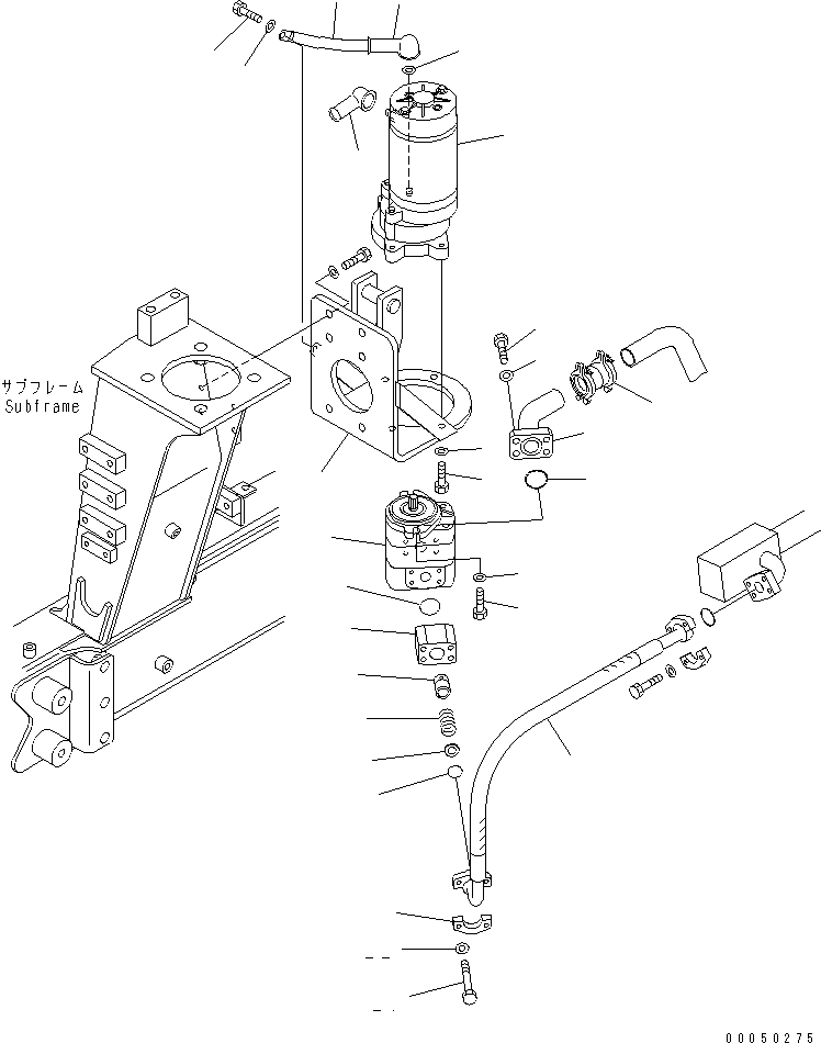 Шланг фланцевого типа 07088-00605 KOMATSU