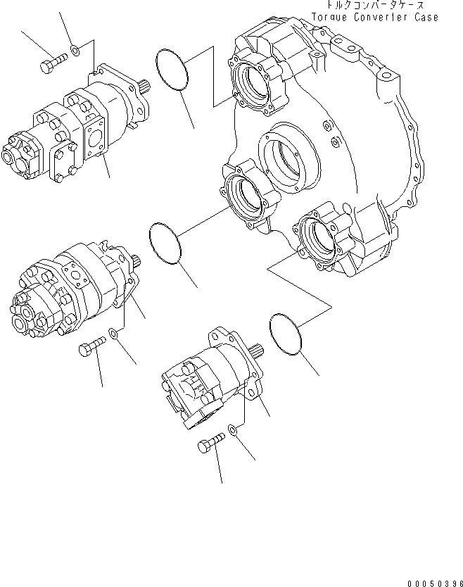 PUMP ASS'Y,SDR(30)80+SA(1)18 (705-95-05130) KOMATSU