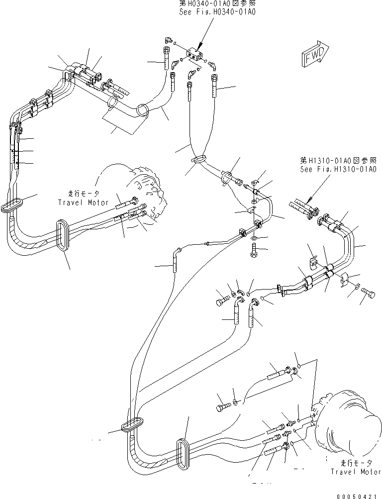 Шланг 07623-00515 KOMATSU