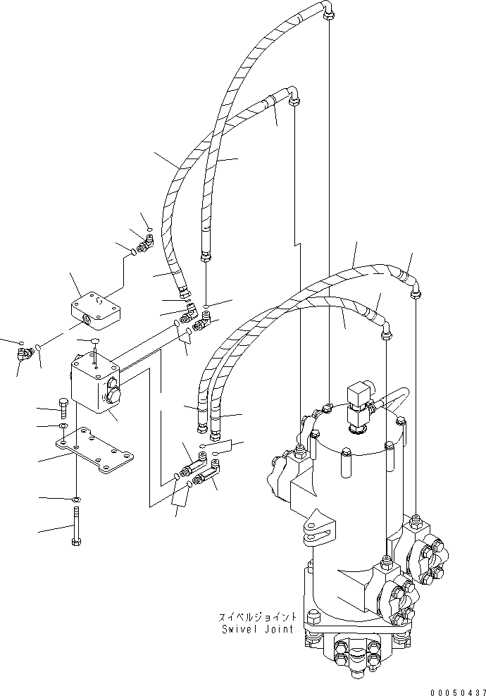 Шланг с торцевым уплотнением 02779-003A8 KOMATSU
