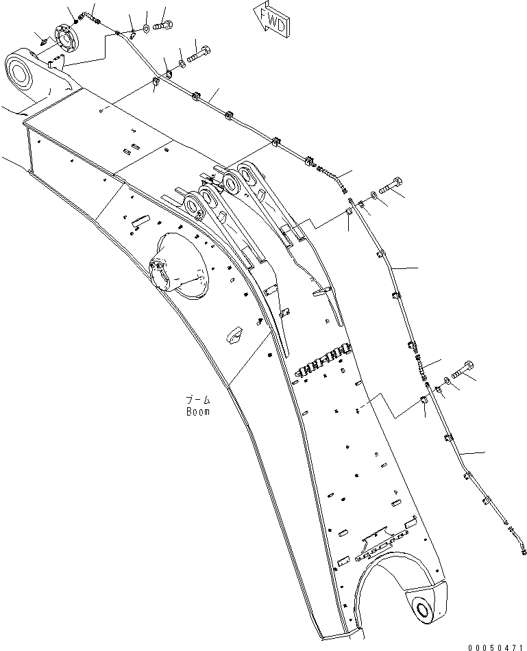 Шланг с коническим уплотнением 07631-204A4 KOMATSU