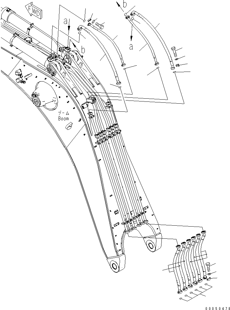 Шланг фланцевого типа 07085-01418 KOMATSU
