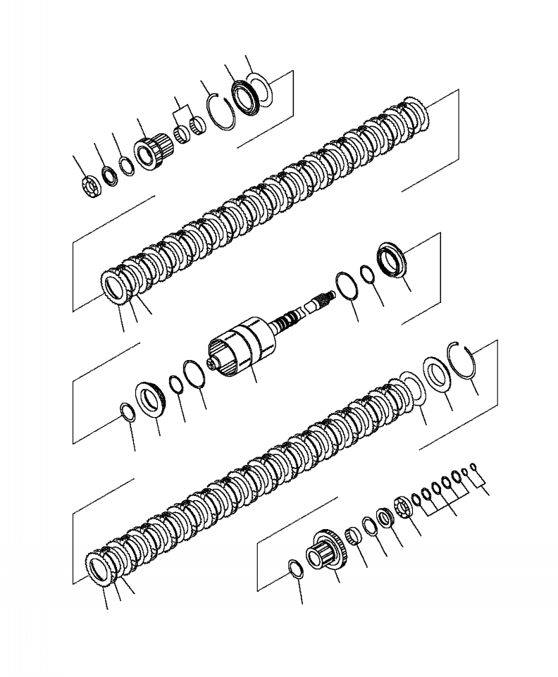 SHAFT AND CYLINDER A,FRONT 714-07-32151 KOMATSU