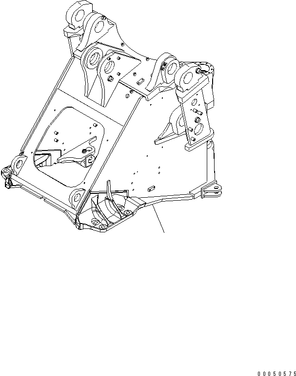 FRAME,FRONT 421-877-4611 KOMATSU