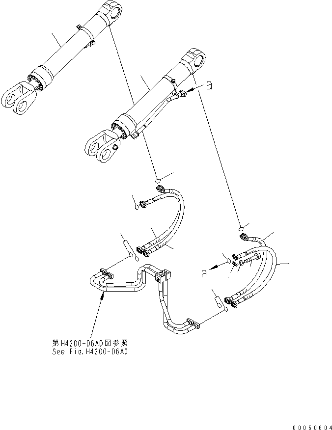 CYLINDER GROUP,LIFT (R.H.) (707-01-XP490) KOMATSU