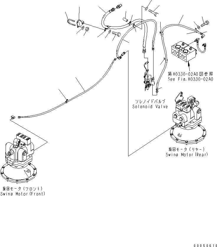 Шланг с торцевым уплотнением 02762-00517 KOMATSU
