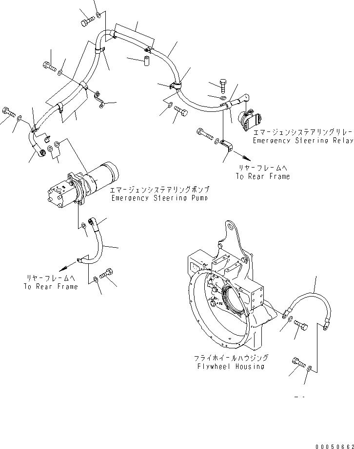 Провод массы 08028-EE040 KOMATSU