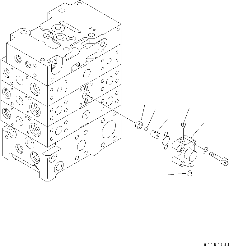 Управляющий клапан 723-44-13100 KOMATSU