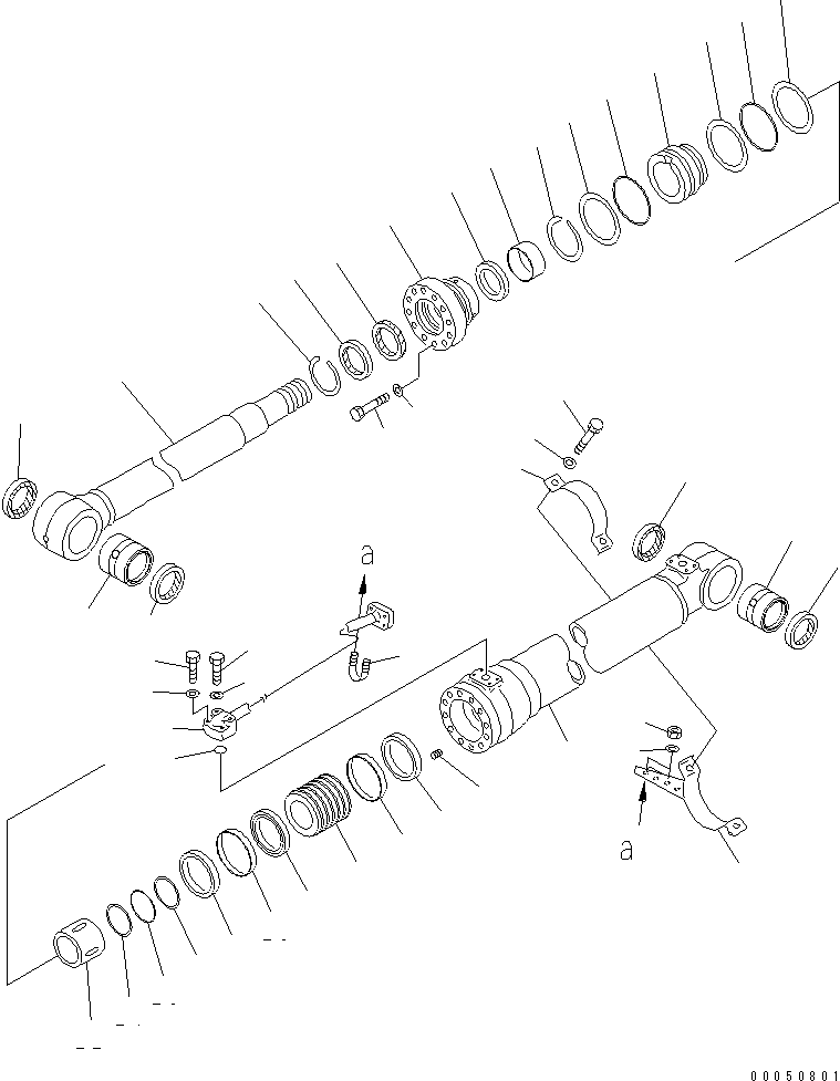 Цилиндр в сборе 707-01-0H890 KOMATSU