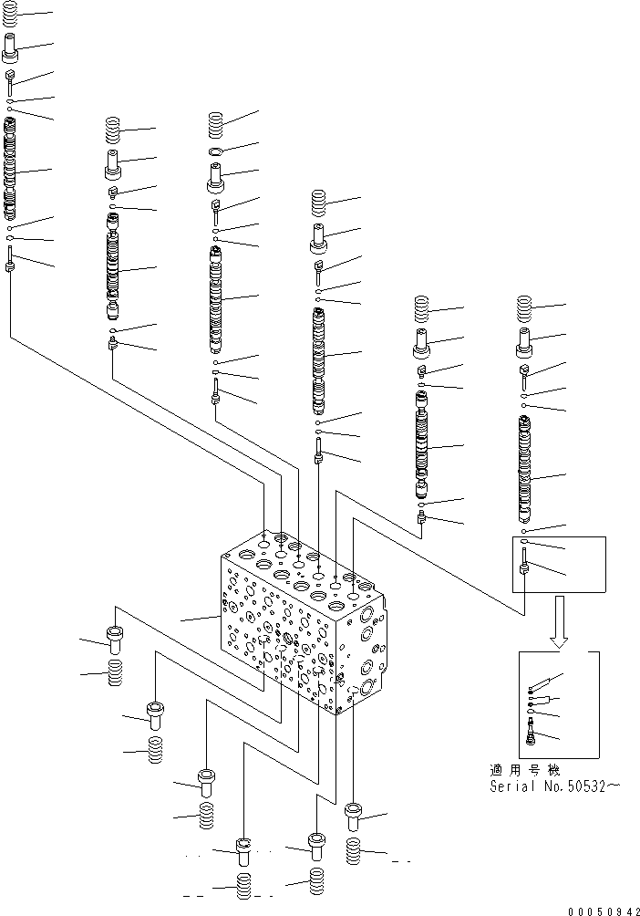 Valve Assembly, Control, Loading Shovel, Bottom Dump Type 723-48-27902 KOMATSU