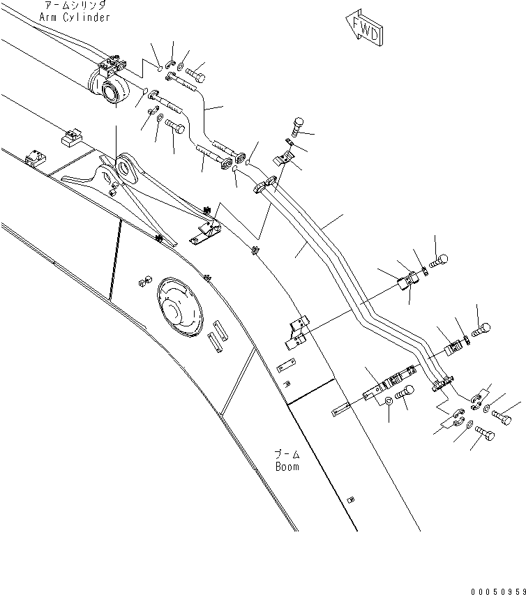 Шланг фланцевого типа 07085-006A7 KOMATSU