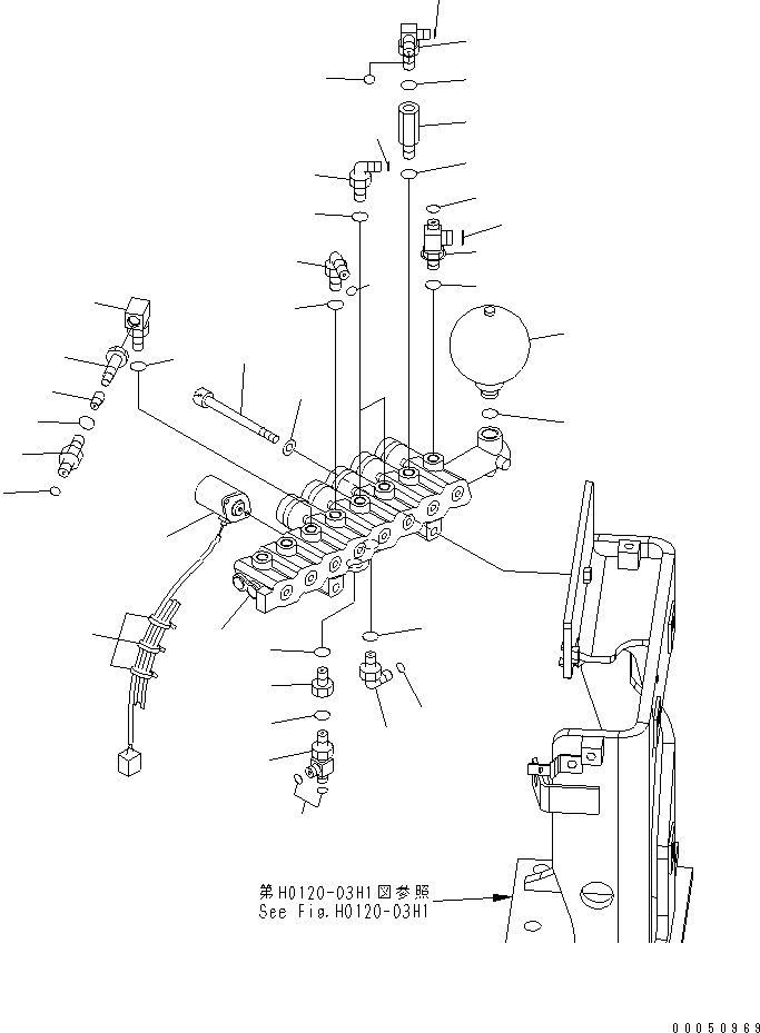 Клапан в сборе 22U-60-27220 KOMATSU