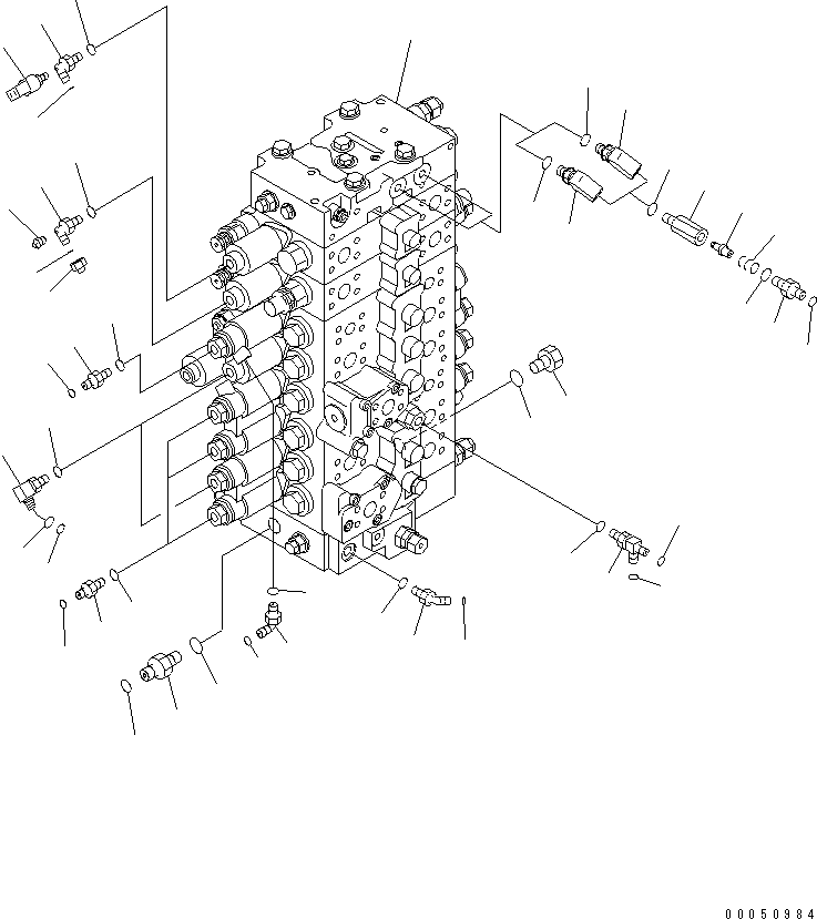 VALVE ASS'Y,(SEE FIG. Y1664-01A0) (723-48-21402) KOMATSU